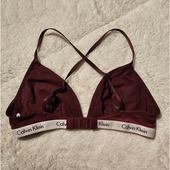 Calvin Klein Women's Modern Cotton Unlined Triangle Bralette Size 32B - Picture 4 of 4